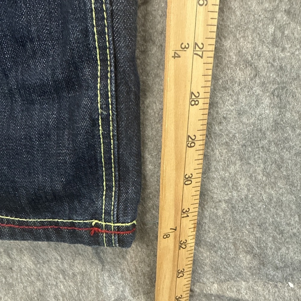 Vtg COOGI Jeans Mens sz 38x34 Embroidered Sneaker Shoes‎ Rainbow Blue Denim Y2K - Picture 13 of 16